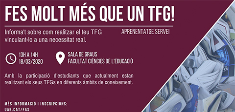 Fes molt més que un TFG